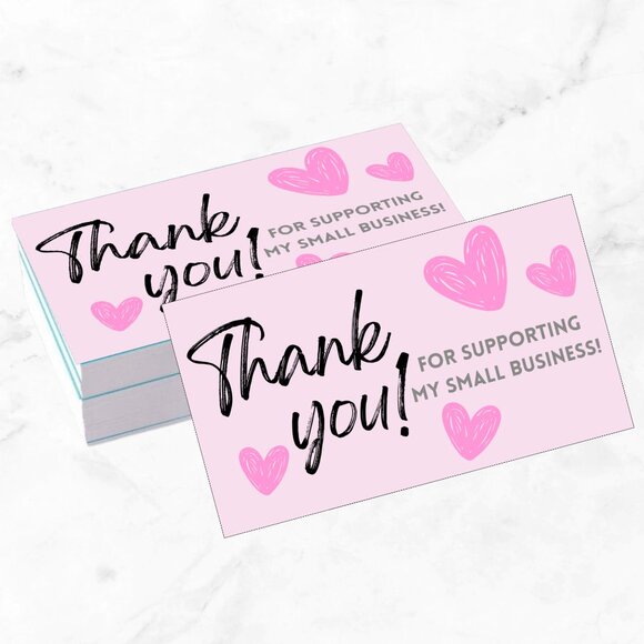 120 Thank You Cards Business Card Insert Card - Picture 2 of 5